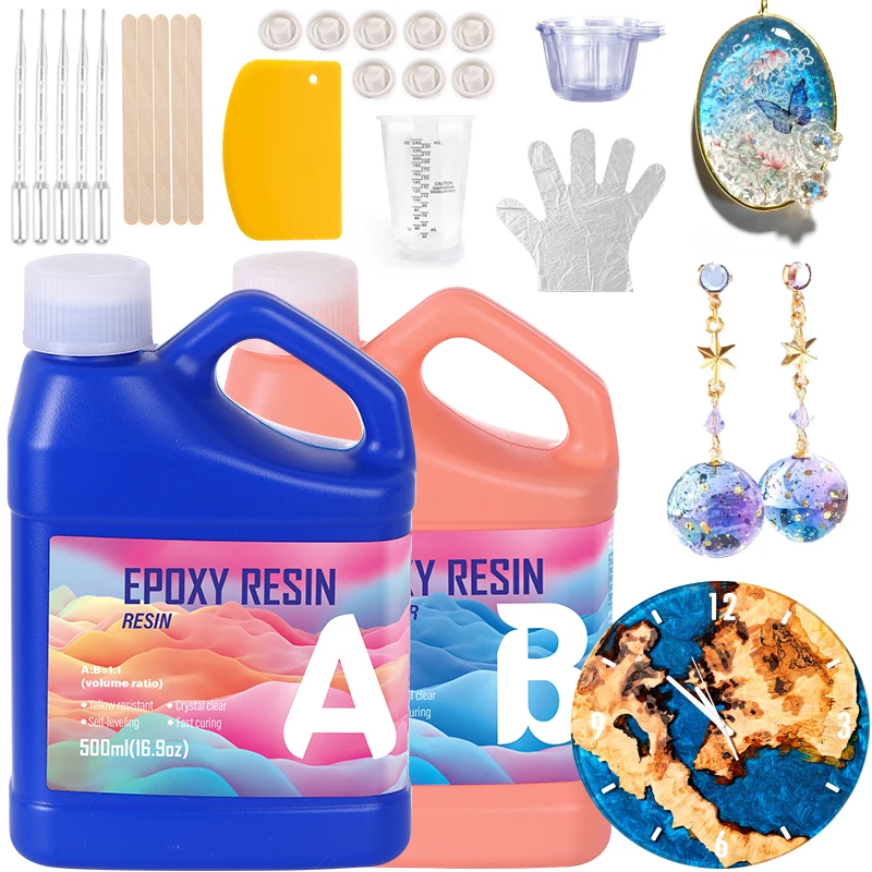 Jewelry Making Uv Resin Kit - طقم راتنج إيبوكسي سهل الخلط، راتنج