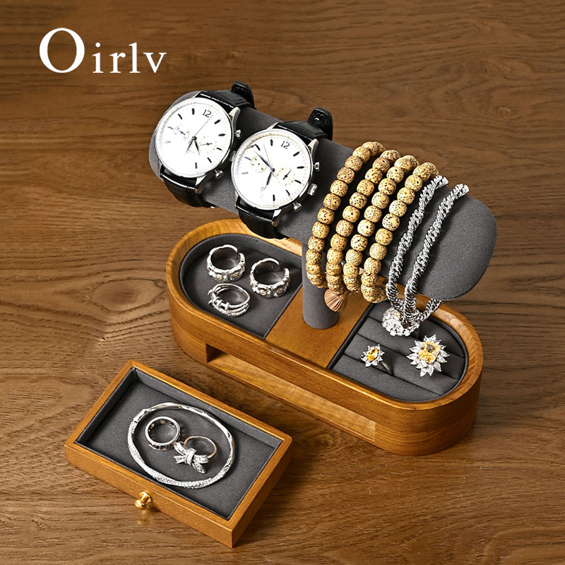 Jewelry Making Box - Oirlv خشب متين ساعة منظم الرف