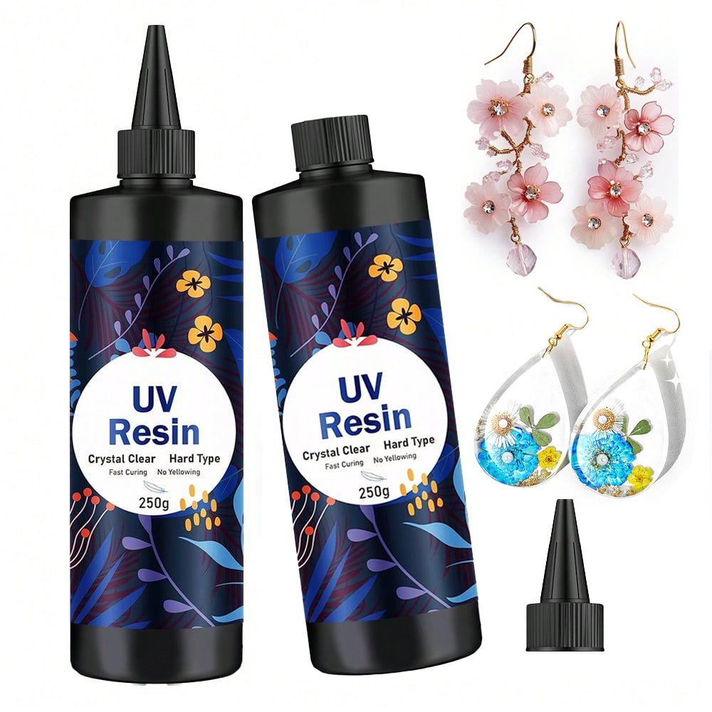Jewelry Making Uv Resin Kit - 250 جم/500 جم من الراتنج الشفاف