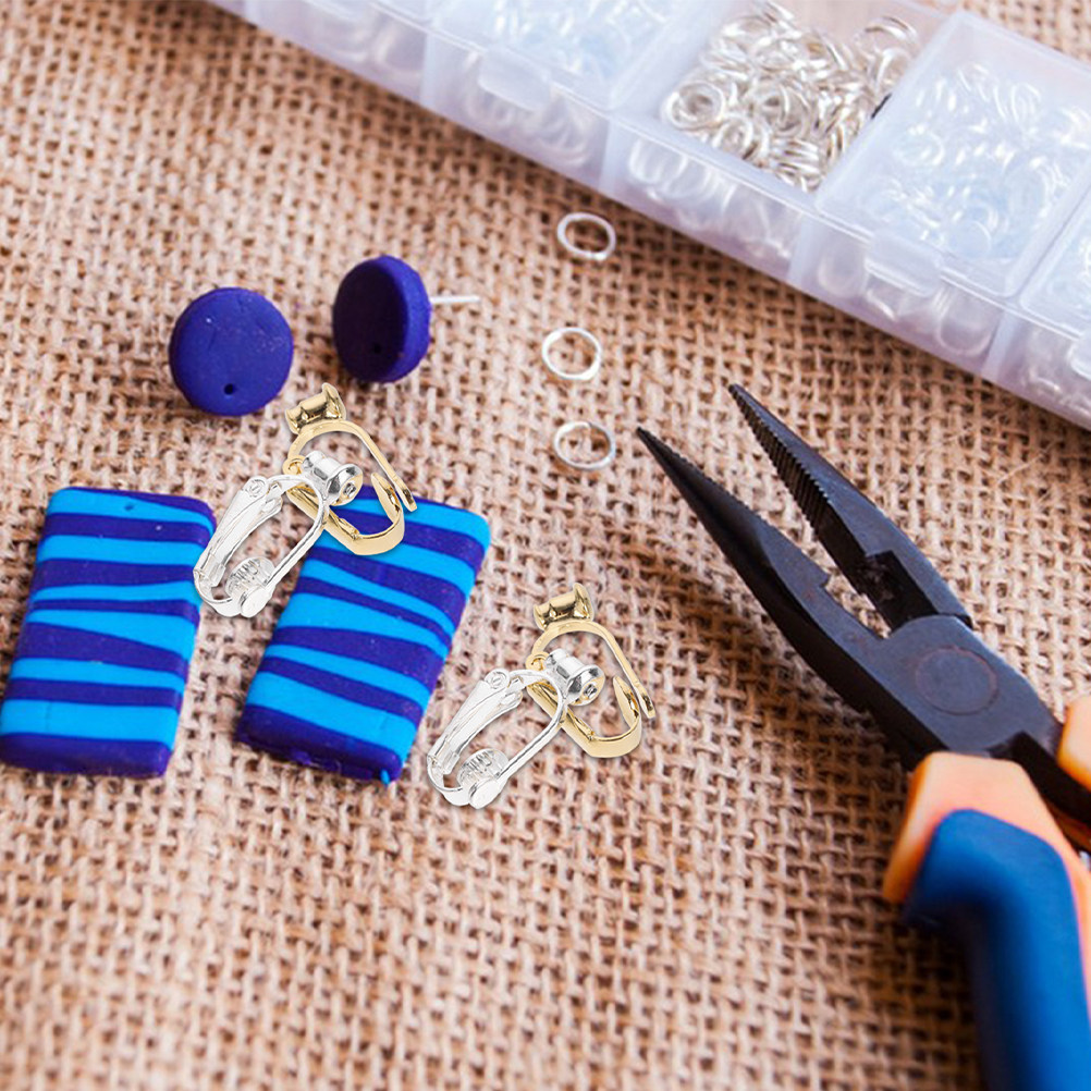 Jewelry Making Tools - 40 قطعة من محولات مشابك الأقراط
