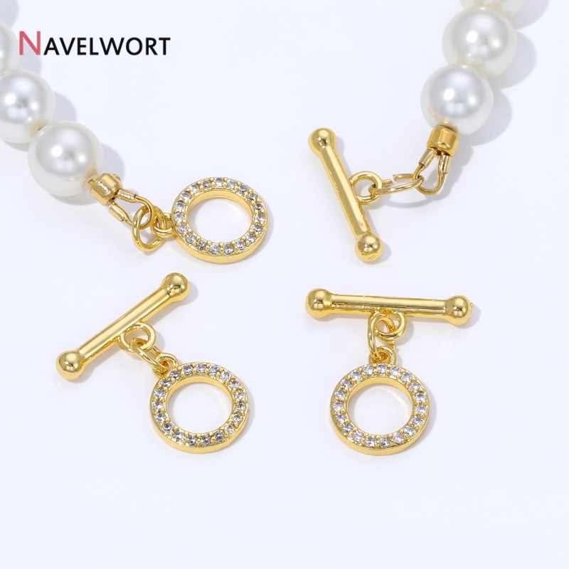 Jewelry Making Articles - مشابك OT مطلية بالذهب عيار 18