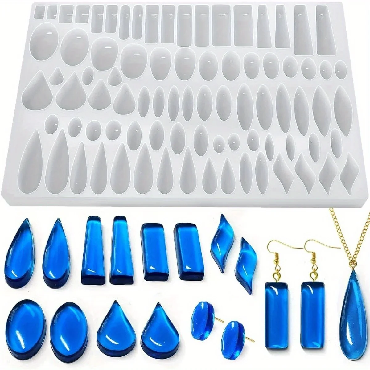 قالب سيليكون على شكل أقراط مع  - مراجعة Jewelry Making Uv Resin Kit وسعره