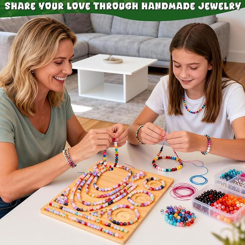 لوحة خرز من الخيزران لصنع الأس - مراجعة Jewelry Making Education وسعره