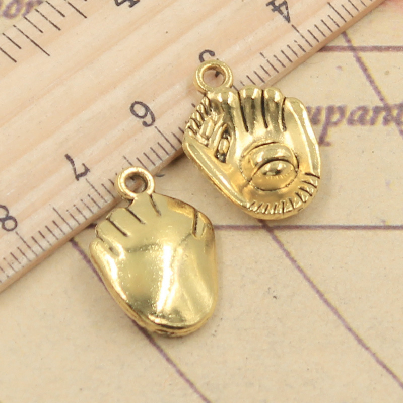 10 قطعة 3 ألوان Charms البيسبو - مراجعة Jewelry Making Gloves وسعره
