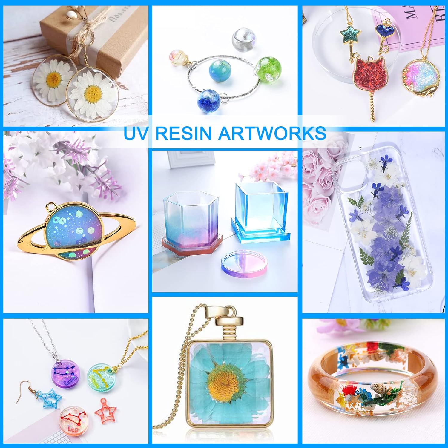 250 جم/500 جم من الراتنج الشفا - مراجعة Jewelry Making Uv Resin Kit وسعره