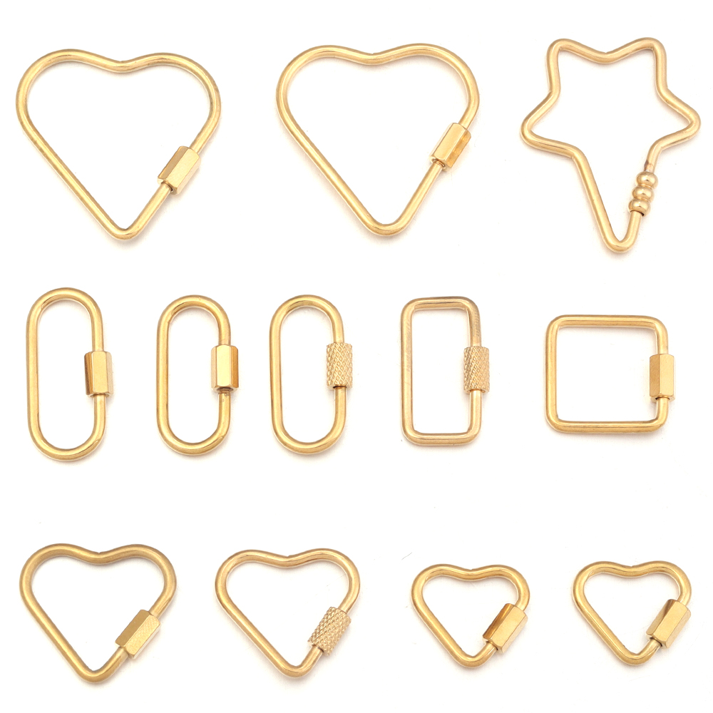 2pcs الذهب الفولاذ المقاوم للص - مراجعة Jewelry Making Articles وسعره