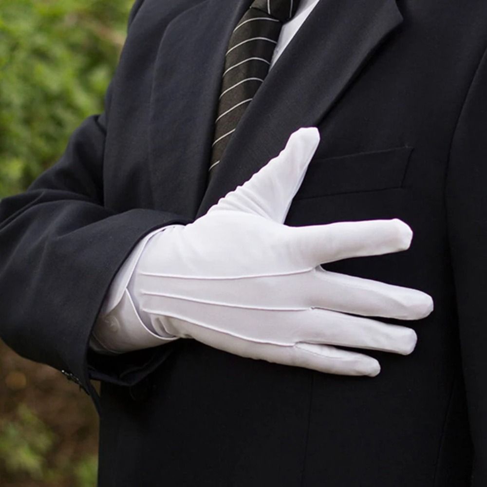 قفازات قطنية بيضاء ناعمة رقيقة - مراجعة Jewelry Making Gloves وسعره