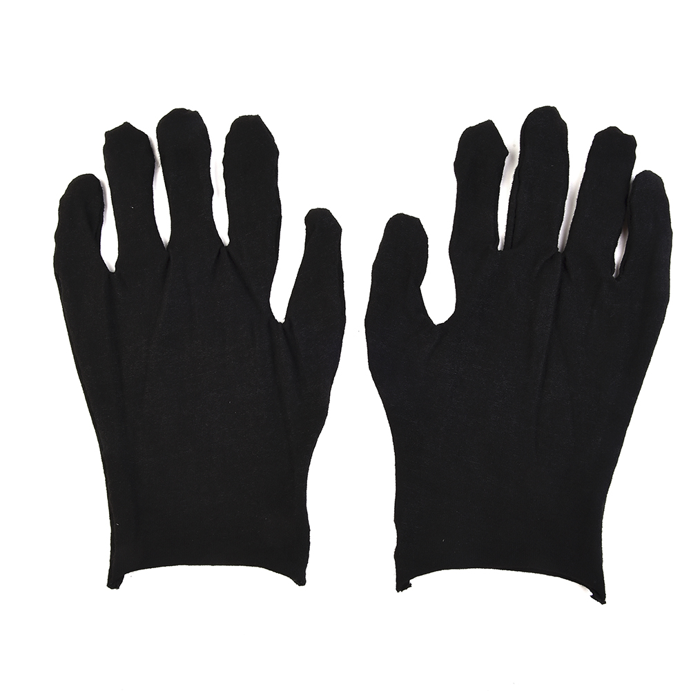 12 Pairs قفازات قطنية سوداء لي - مراجعة Jewelry Making Gloves وسعره
