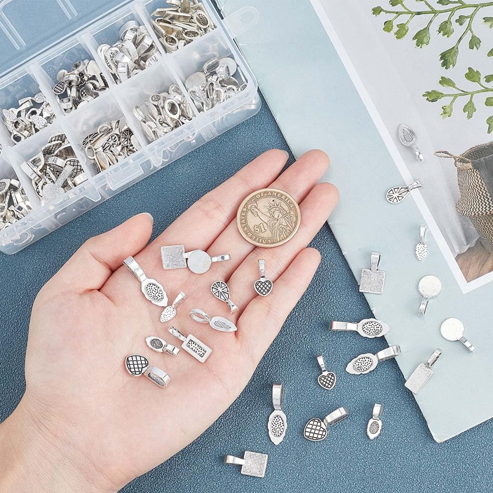 200 قطعة 10 نمط سبائك الفضة ال - مراجعة Jewelry Making Glue وسعره