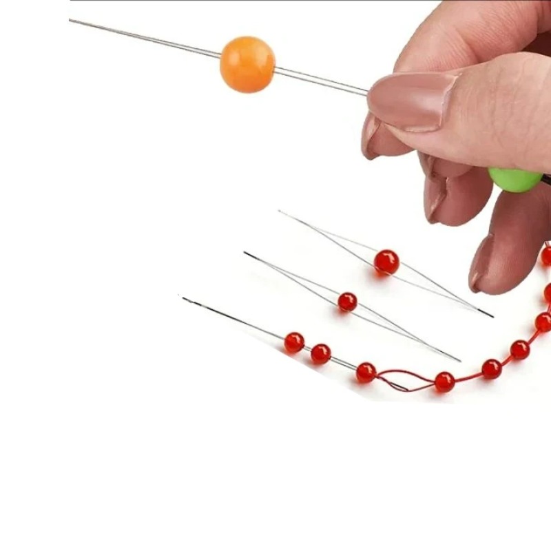 1-10 قطع إبر خرز بعين كبيرة قا - مراجعة Jewelry Making Tools وسعره