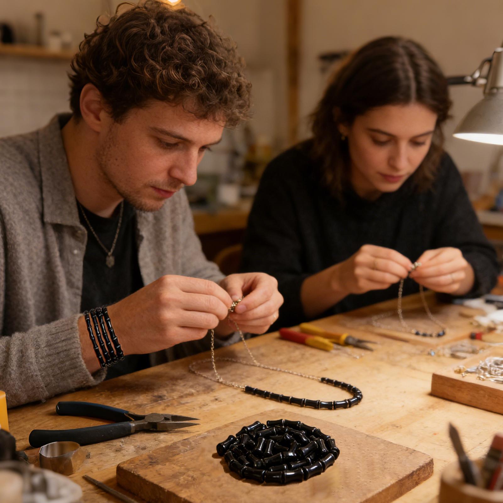 50 قطعة من الخرز الزجاجي مقاس  - مراجعة Jewelry Making Workshop For Kids وسعره