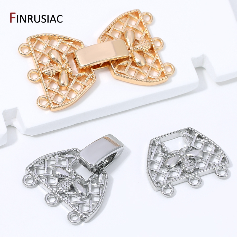 مشبك لؤلؤ ثلاثي الصفوف مطلي با - مراجعة Jewelry Making Articles وسعره