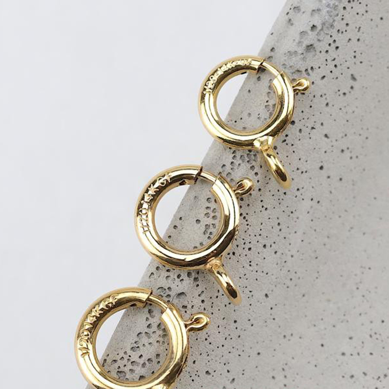 مشابك حلقات زنبركية مطلية بالذ - مراجعة Jewelry Making Articles وسعره